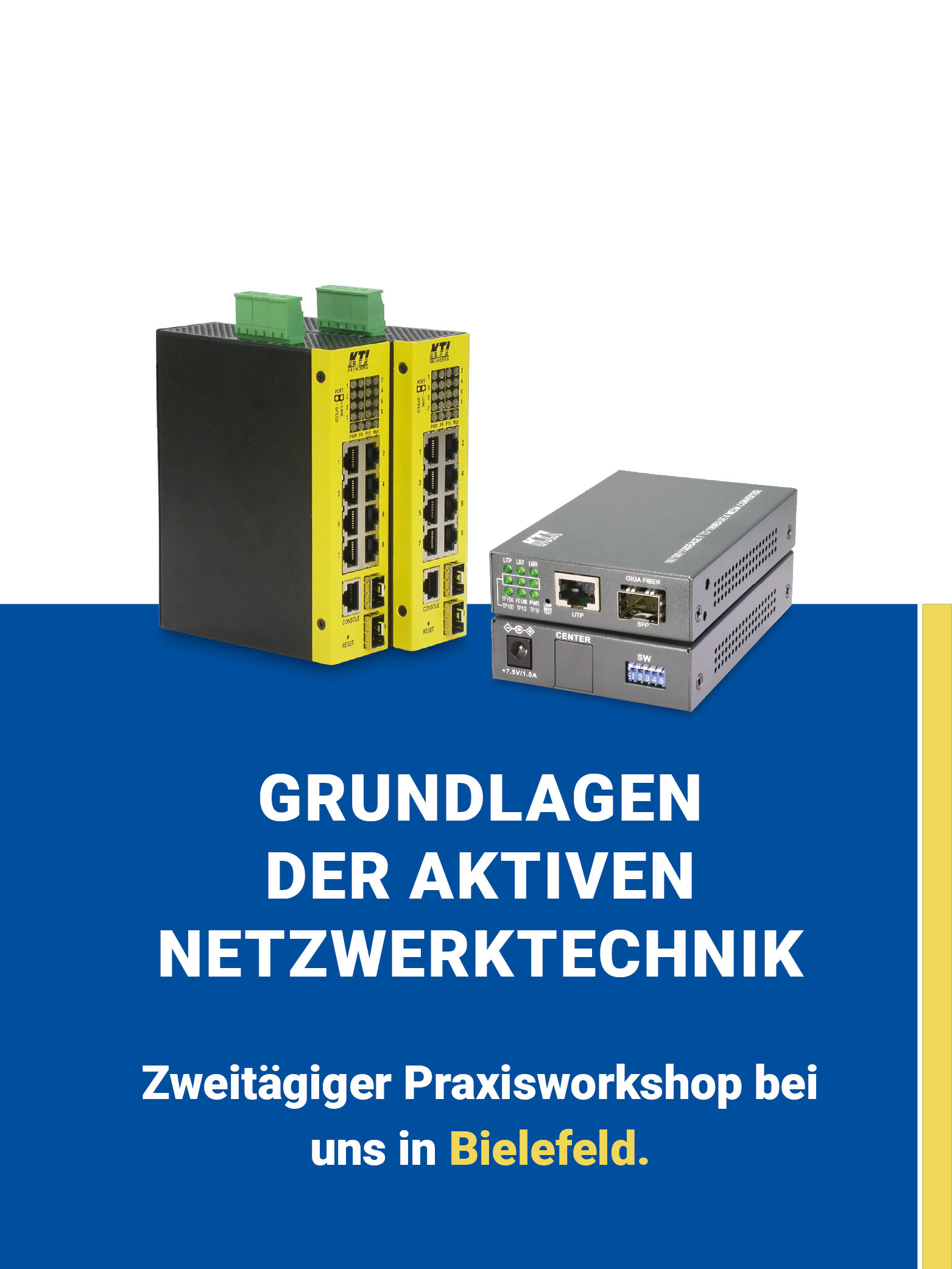 Grundlagen der aktiven Netzwerktechnik Banner - KTI Distribution GmbH