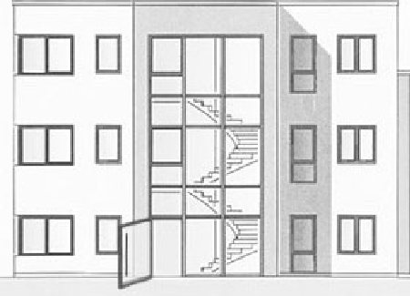 Firmengebäude der KTI Distribution GmbH - Tür auf