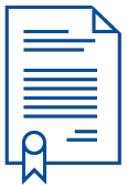 Grafik eines Zertifikats mit Siegel - DIN ISO 9001:2015