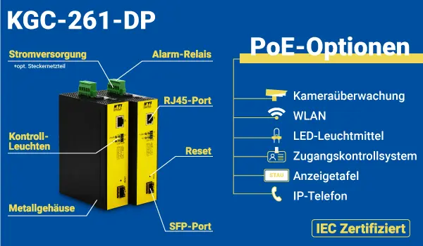 PoE-Optionen - KGC-261-DP