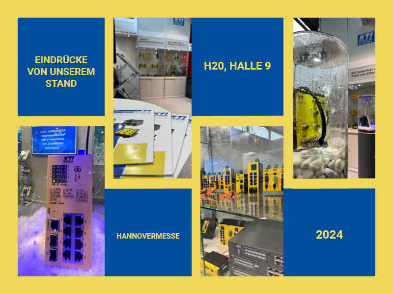 Collage of impressions from the Hannover Messe 2024